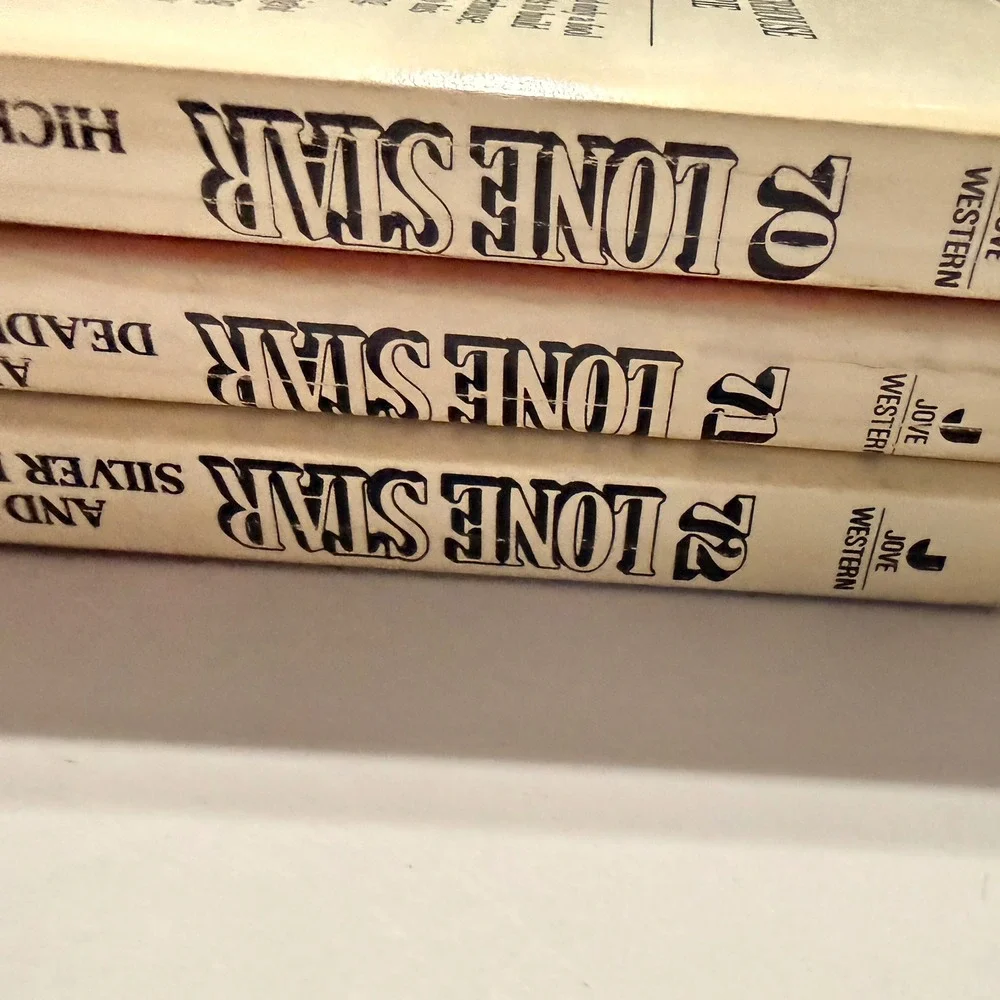 Lone Star Western Books Lot Wesley Ellis Vol 70 71 72 Jove Paperback Vintage